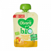 Olvarit Organic apple, peach and quince (from 12 months)