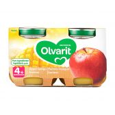 Olvarit Apple, mango and banana 2-pack (from 4 months)