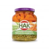 Hak Extra fine green peas and carrots