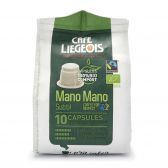 Cafe Liegeois Mano Biologische subtil koffiecapsules fair trade