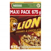 Nestle Lion chocolate and caramel breakfast cereals