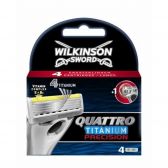 Wilkinson Sword Quattro titanium precision razor blades