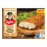 Iglo Pollack filets with spelt and zuurdesem (only available within Europe)