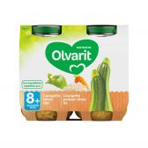 Olvarit Courgette, fish and rice 2-pack (from 8 months)