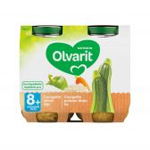 Olvarit Courgette, vis en rijst 2-pack (vanaf 8 maanden)