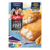 Iglo Visfilets fish en chips (alleen beschikbaar binnen Europa)