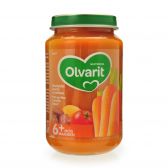 Olvarit Wortel stoofpotje met tomaat en rundvlees 2-pack (vanaf 6 maanden)