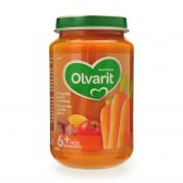 Olvarit Wortel stoofpotje met tomaat en rundvlees 2-pack (vanaf 6 maanden)