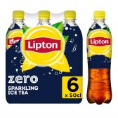 Lipton Ijsthee suikervrij bruisend 6-pack