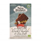 Farm Brothers Biologische pure chocolade zeezout koekjes