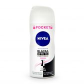 Nivea Black & white onzichtbare deodorant spray pocket (alleen beschikbaar binnen de EU)