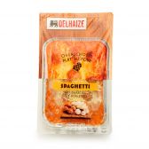 Delhaize Spaghetti met gehaktballetjes (voor uw eigen risico, geen restitutie mogelijk)