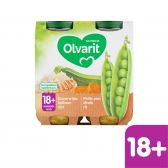 Olvarit Erwttjes, kalkoen en rijst 2-pack (vanaf 18 maanden)