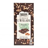 Nestle L'atelier pure chocolade amandel reep