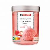 Delhaize Strawberry sorbet low sugar (only available within the EU)
