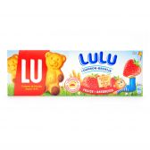 LU Lulu cake with strawberry stuffing