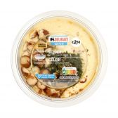 Delhaize Hummus with celery (at your own risk, no refunds applicable)