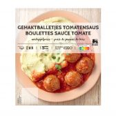 Delhaize Gehaktballetjes in tomatensaus (voor uw eigen risico, geen restitutie mogelijk)