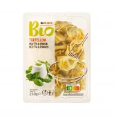 Delhaize Biologische spinazie tortelloni (voor uw eigen risico, geen restitutie mogelijk)