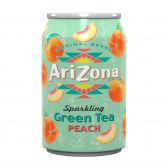 Arizona Green tea with peach sparkling