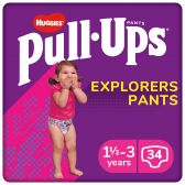 Huggies Pull ups explorer voor meisjes (vanaf 1,5 tot 3 jaar)