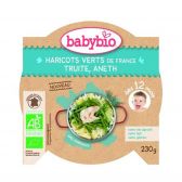 BabyBio Organic snap beans with trout