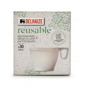 Delhaize Plastic white cup