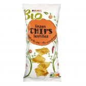 Delhaize Organic sweet chilli lentil crisps