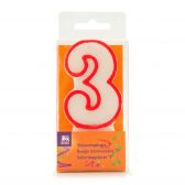 Delhaize Verjaardagskaars cijfer 3