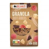 Delhaize Granola met chocolade en framboos