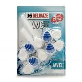 Delhaize toilet-block power 5 drops javel 2-pack