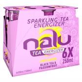 Nalu Zwarte thee passievrucht limonade 6-pack