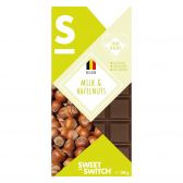 Sweet-Switch Milk chocolate hazelnut low in sugar
