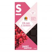 Sweet-Switch 88% Pure chocolade met framboos verlaagd suiker