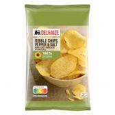 Delhaize Peper en zout ribbel chips