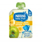 Nestle Naturnes banaan en appel knijpfruit (vanaf 6 maanden)