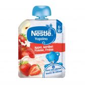 Nestle Yogolino appel en aardbei knijpfruit (vanaf 6 maanden)