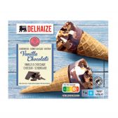 Delhaize Chocolate vanilla horns (only available within the EU)