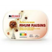 Delhaize Rhum rozijnen roomijs (alleen beschikbaar binnen de EU)