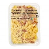 Delhaize Tagliatelle carbonara (voor uw eigen risico, geen restitutie mogelijk)