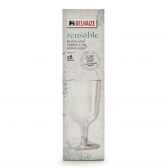 Delhaize Reusable plastic wine glasses