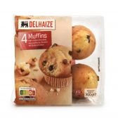 Delhaize Vanilla muffins with chocolate pieces