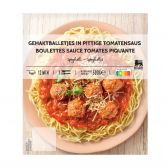 Delhaize Meatballs in spicy sauce (at your own risk, no refunds applicable)