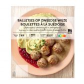 Delhaize Zweedse balletjes met peperroomsaus (voor uw eigen risico, geen restitutie mogelijk)