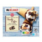 Delhaize Vanilla-coffee ice horns (only available within the EU)