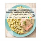 Delhaize Atlantische zalm dille mosterd (voor uw eigen risico, geen restitutie mogelijk)