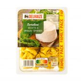 Delhaize Tortelloni met ricotta en spinazie (voor uw eigen risico, geen restitutie mogelijk)