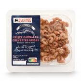 Delhaize Gekookte en gepelde grijze Noordzee garnalen (alleen beschikbaar binnen de EU)