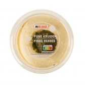 Delhaize Hummus met fijne kruiden (voor uw eigen risico, geen restitutie mogelijk)