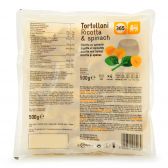 Delhaize Tortellini ricotta en spinazie (voor uw eigen risico, geen restitutie mogelijk)